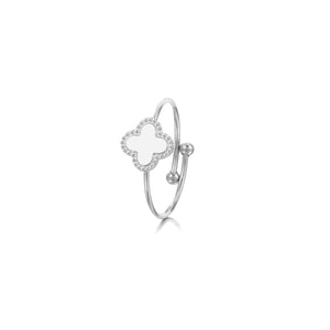 Ring klaver white