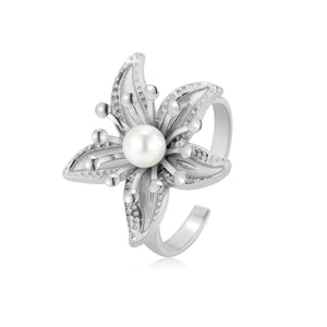 Ring lelie parel