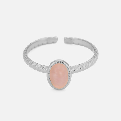 Ring motief rozen steen