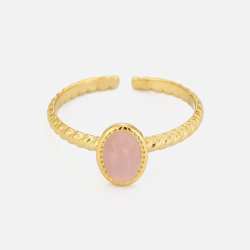 Ring motief rozen steen