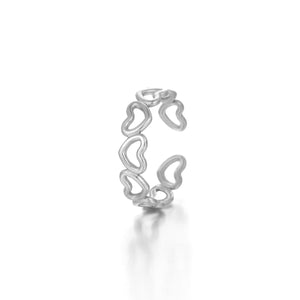 Ring open hartjes