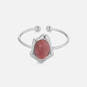 Ring roze edelsteen