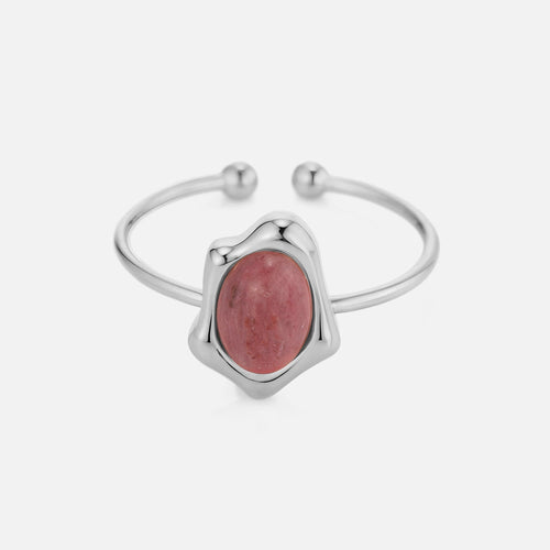 Pink gemstone ring