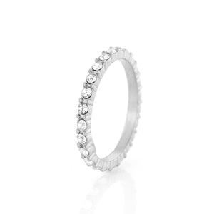 Ring steentjes wit