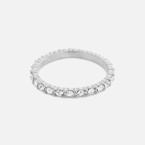 Ring steentjes wit