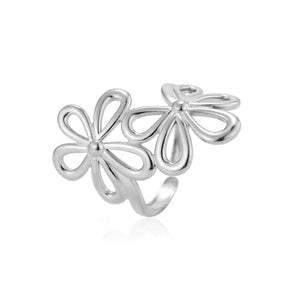 Ring twee bloemen