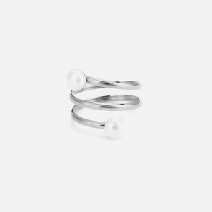 Ring twee parel gevormd