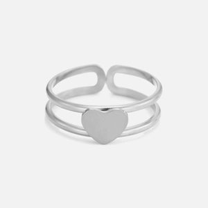 Ring tweelaags hartje