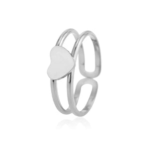 Ring tweelaags hartje