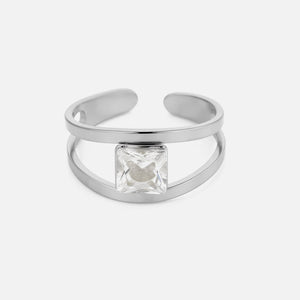 Ring vierkante steen