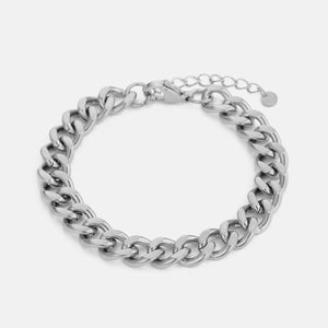 Schakel armband 10mm Zilver