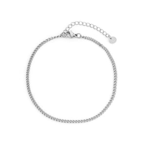 Schakel armband 2mm Zilver