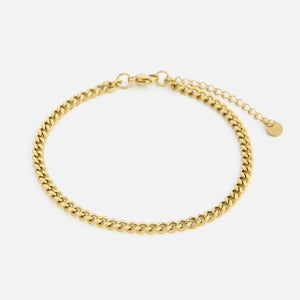 Schakel armband 4mm Goud