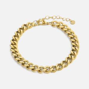 Schakel armband 8mm Goud