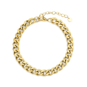 Schakel armband 8mm Goud