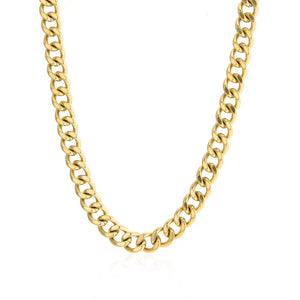 Schakel ketting 10mm Goud