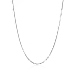 Schakel ketting 2mm Zilver