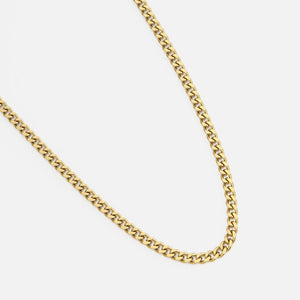 Schakel ketting 4mm Goud