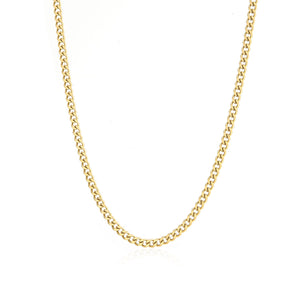 Schakel ketting 4mm Goud