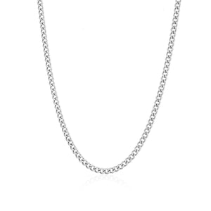 Schakel ketting 4mm Zilver
