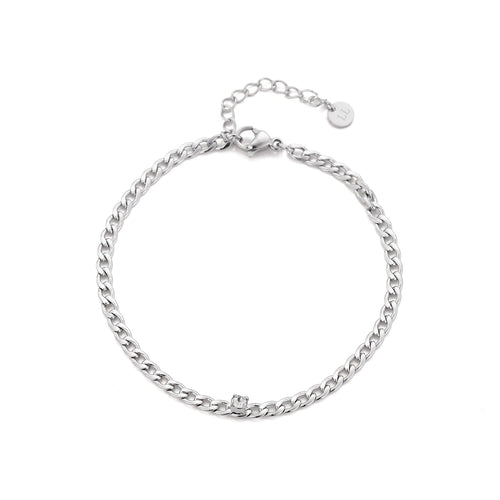 Schakelarmband steentje