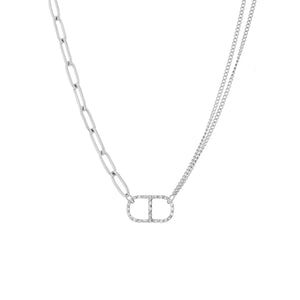 Schakelketting goodlife bling zilver 2.0