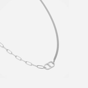 Schakelketting goodlife bling zilver 2.0