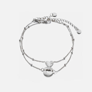 Set armbanden double love