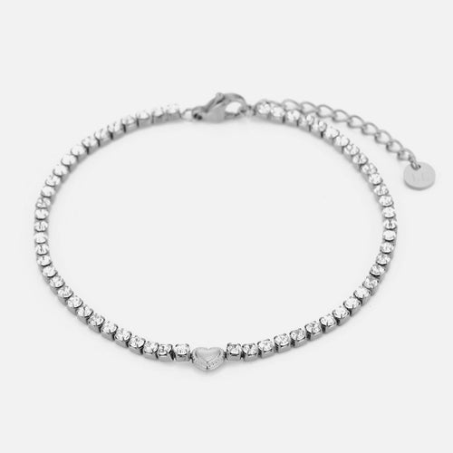 Tennis armband fancy hartje