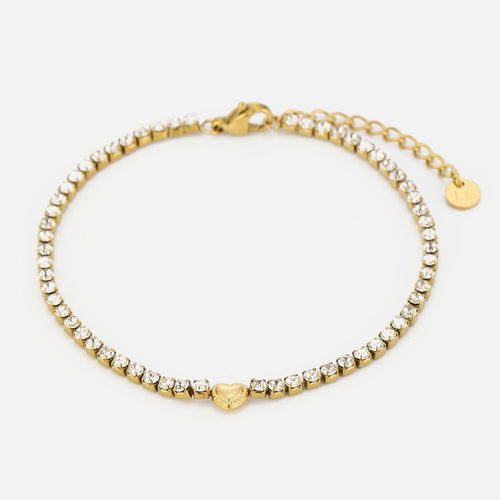 Tennis armband fancy hartje
