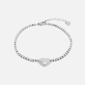 Tennis armband hartje