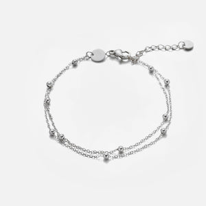 Tweelaags bolletjes armband