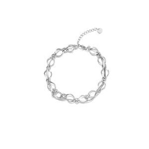Vlecht schakel armband