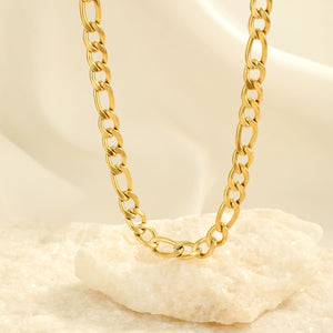 Basic ketting 7mm goud