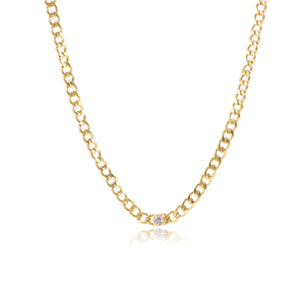 Basic schakelketting 4mm goud