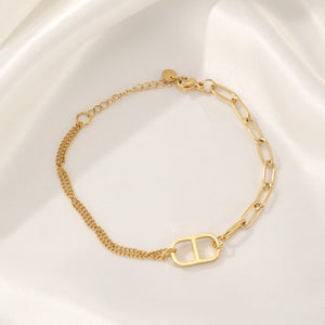 Schakelarmband goodlife goud