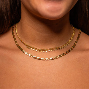 Sterretjes ketting goud