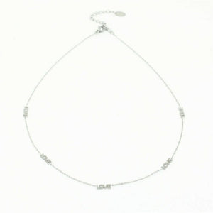 Love ketting zilver