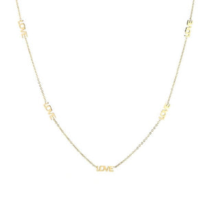 Love ketting goud