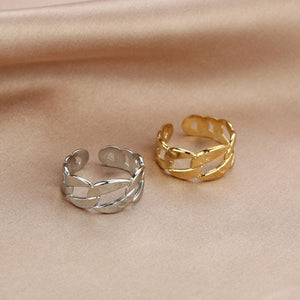 Chunky ring zilver