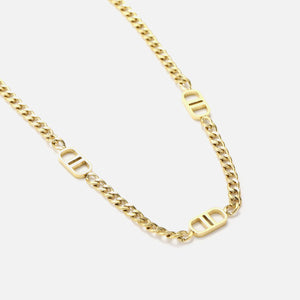 Ketting double D goud