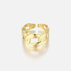Ring grote schakel goud