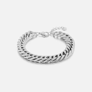 Chunky armband 9mm zilver