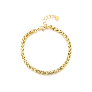 Chunky gedraaid armband goud