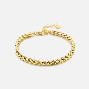 Chunky gedraaid armband goud