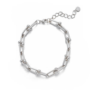 Armband lux link zilver