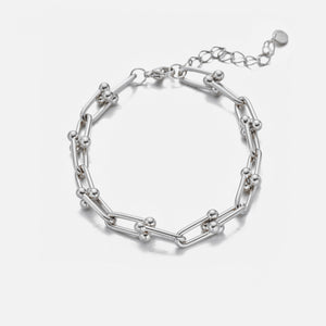 Armband lux link zilver