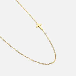 Ketting met kruisje goud