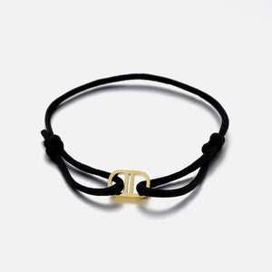 Armband connected zwart/goud