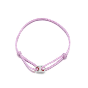 Armband connected lila/zilver